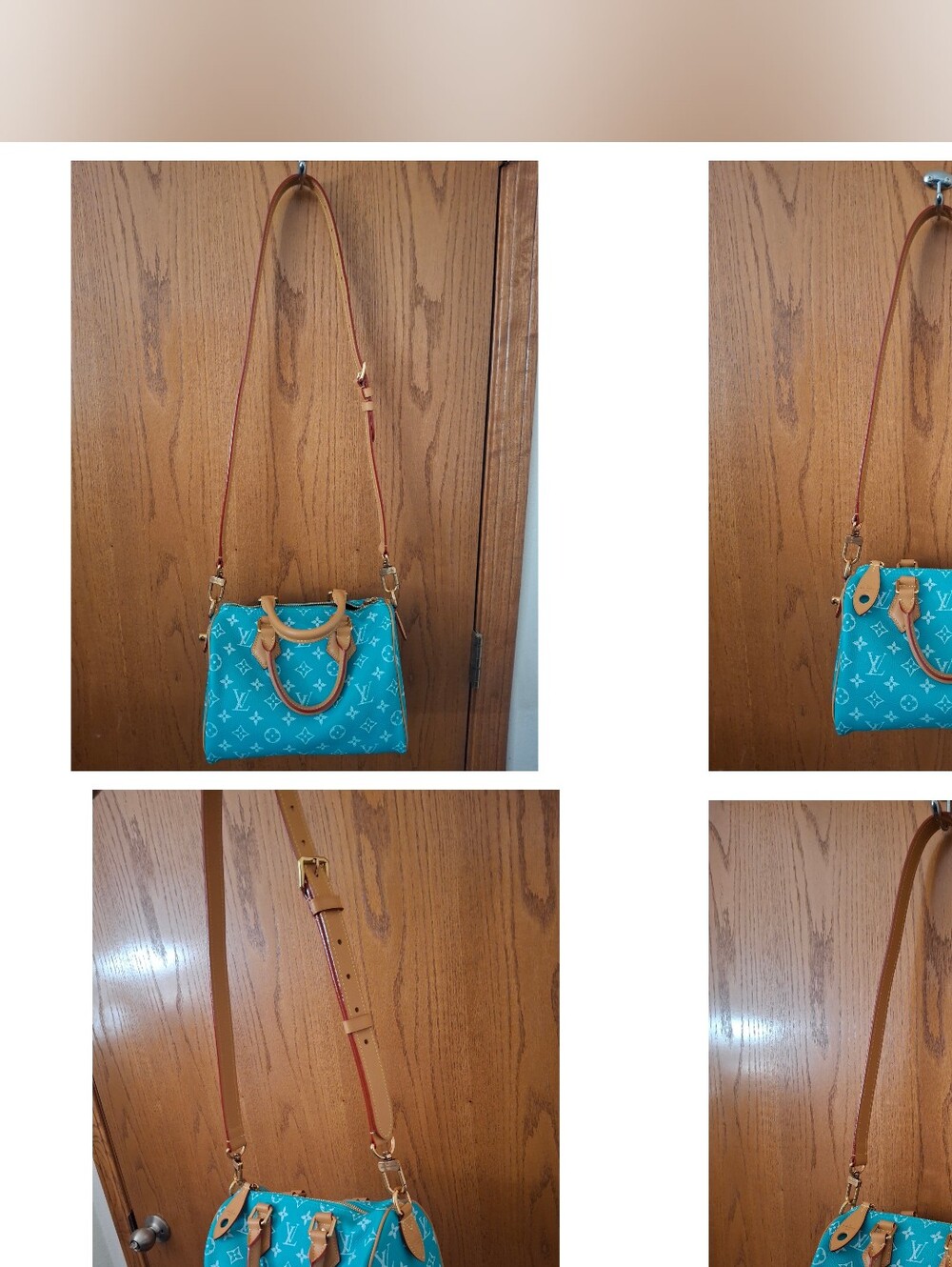 Turquoise Monogram Speedy 25 Luxury Handbag - Picture 15 of 15